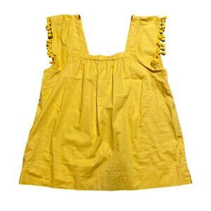 J Crew Yellow Tank Top Women's Size 4 Blouse